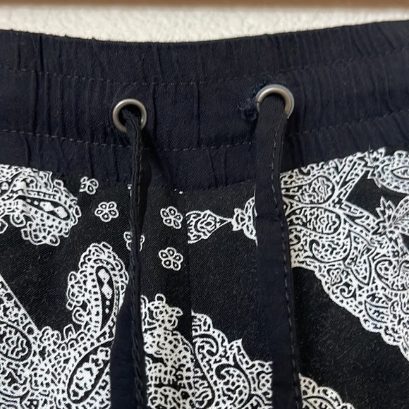 Cisono Bohemian Bandanna Print Light Weight Drawstring Pants Size L - Picture 4 of 8